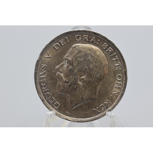 42 - George V Silver Half Crown 1916