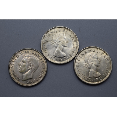 46 - Three Australian Silver Florins 1946 and 1953