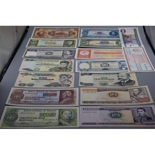 29 - Collection of Bank Notes from Bolivia