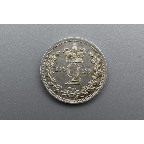 11 - Silver - 2 Pence - George IIII (Maundy Issue) - 1827
