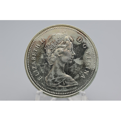 26 - Silver - Canada - Elizabeth II - 1 Dollar - (100 Years Calgary) - 1975
