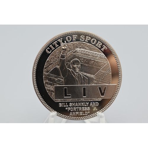 37 - City of Sport Liverpool (Bill Shankly) Silver Royal Charter Coin