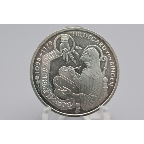 41 - Silver - Germany - 10 Deutsche Mark (Hildegard von Bingen) - 1998