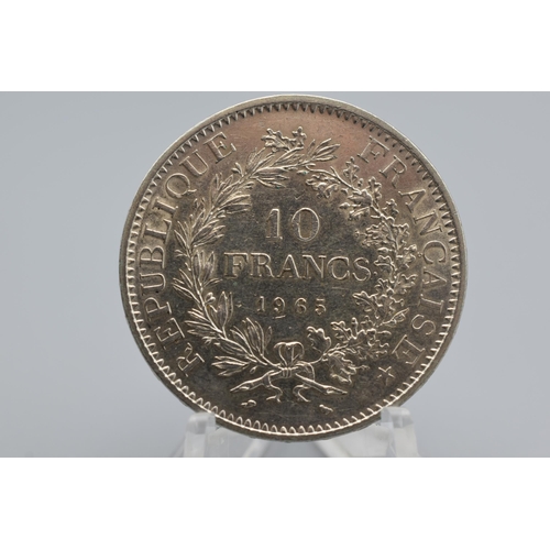 47 - Silver - France - 10 Francs - 1965