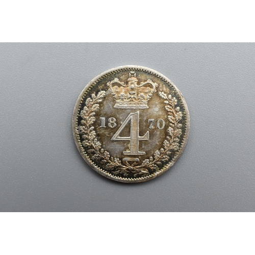 50 - Silver - 4 Pence - Victoria - 1870