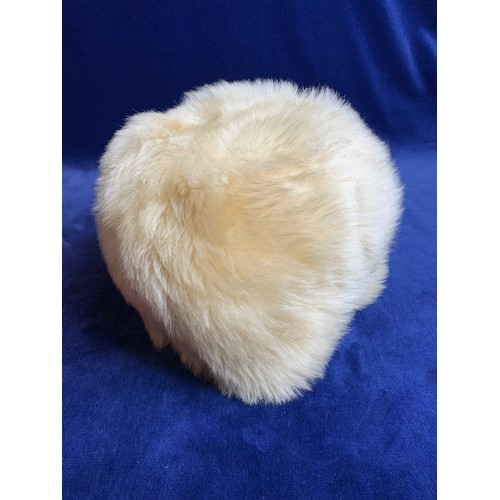 34 - Pair of Vintage Hats - One Sheepskin, One Feather