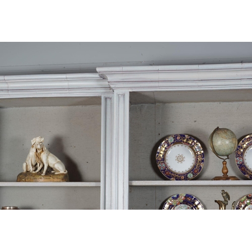 16 - LARGE 19TH-CENTURY PAINTED BREAKFRONT SHELVES