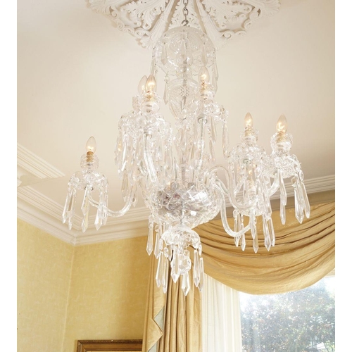 36 - LARGE WATERFORD CRYSTAL CHANDELIER