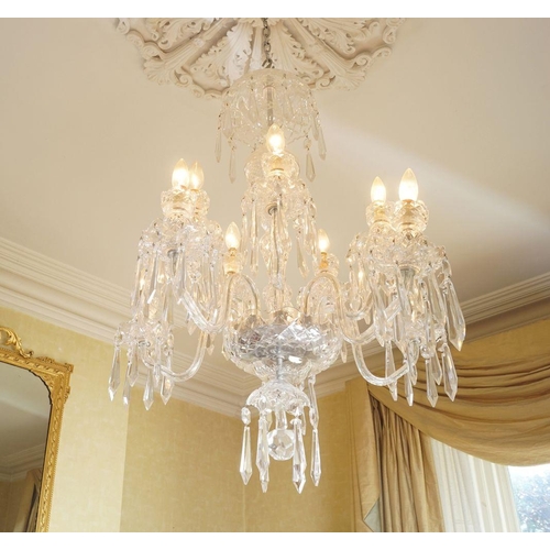 36 - LARGE WATERFORD CRYSTAL CHANDELIER