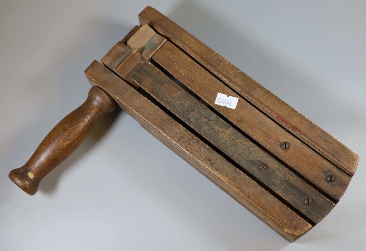 Vintage wooden football rattle. (B.P. 21 + VAT)