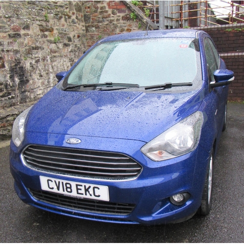 Motor Car to be sold at 12 noon promptly. 2018 Ford KA plus, Zetec 1.2Ti-VCT. 5 door hatchback.CV18 EKC One owner from new. Particularly low mileage ,region only 1200 miles from new. Estate sale. No current MOT. Stood for last 12 months. Includes two keys and V5C(W) document, owner's manual, and handbook. Please note this vehicle has not been SORNed (as would have been required). New battery fitted with 3 year warranty. Estate Sale.
(B.P. 10% + VAT)