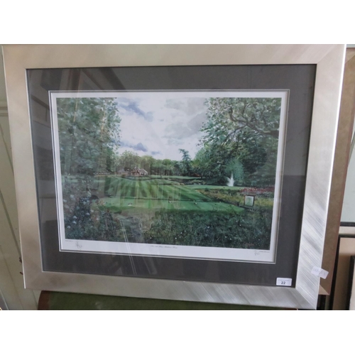 22 - Framed Print - The 18th Hole, Meldrum House - Morgan Fisher - Signed Limited Edition - 17/250