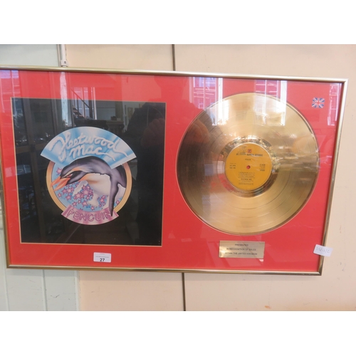 27 - Replica Gold Disc, Fleetwood Mac, Penguin