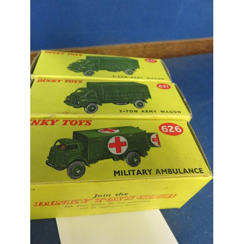 59 - Three boxed Dinky Army Vehicles