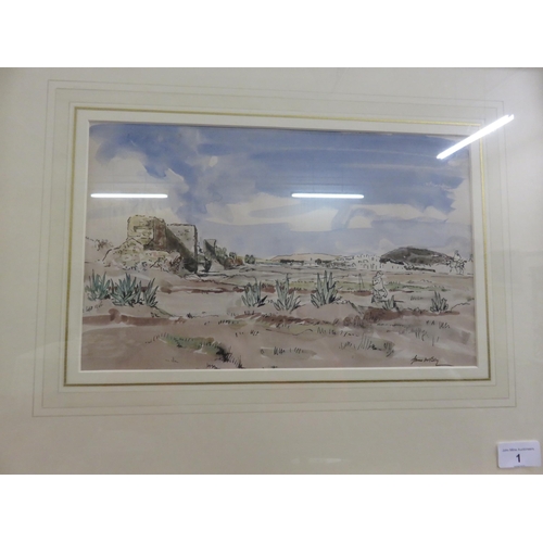 1 - Framed Watercolour - Tangiers From Tingis - James McBey