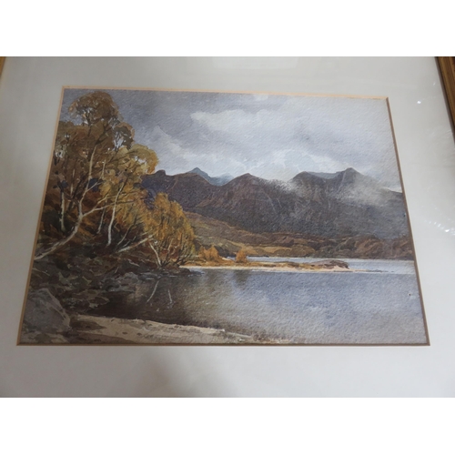 32 - Framed Watercolour - A View of Loch Muick