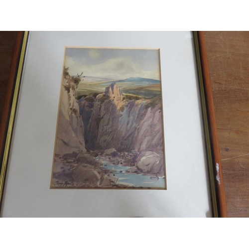 44 - Framed Watercolour - Aberdeenshire Coastal Scene - Sam Pope