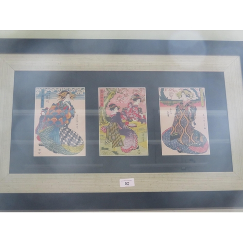 52 - Set of Three Prints of Geishas