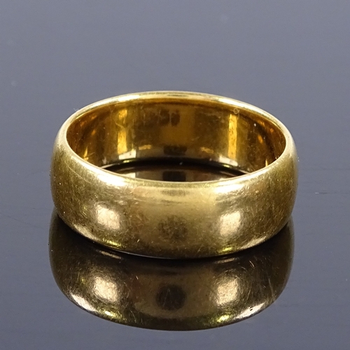 A 22ct gold wedding band ring, maker's marks WM, hallmarks B... | Barnebys