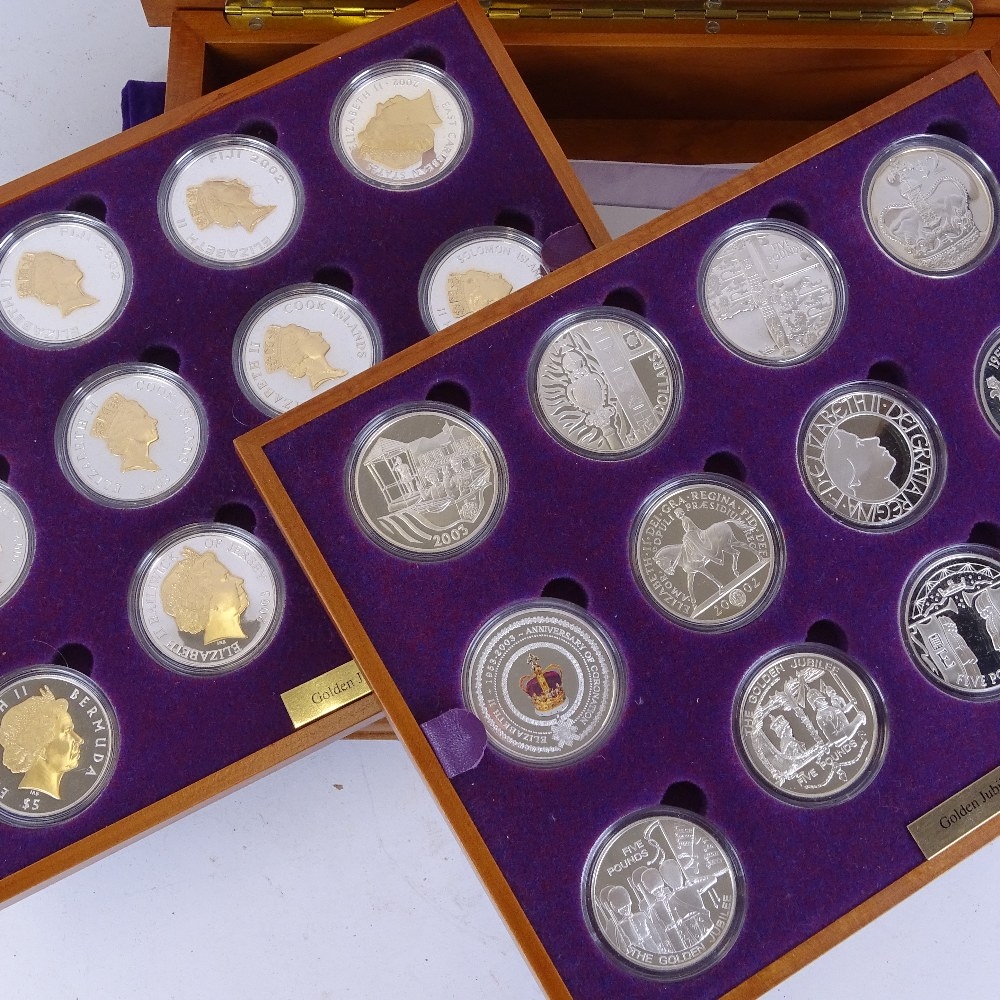 A Queen Elizabeth II Golden Jubilee Silver Coin Collection By The Royal ...