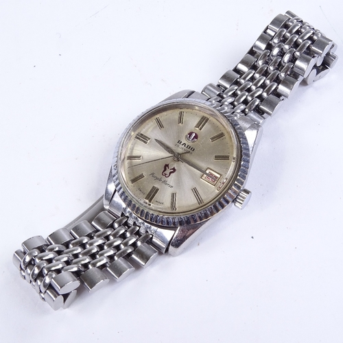 1049 - RADO - a Vintage stainless steel Purple Horse automatic wristwatch, ref. 11761, circa 1960s, silvere... 