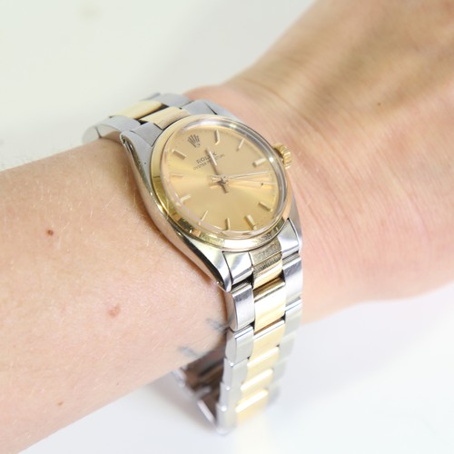 23 - ROLEX - a Vintage mid-size bi-metal Oyster Perpetual automatic wristwatch, ref. 6748, circa 1978, ch... 
