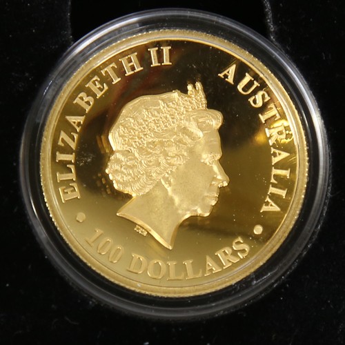 63 - An Elizabeth II 2015 Australian Koala 1oz Proof Gold 100 Dollars Coin, Perth Mint certificate of aut... 
