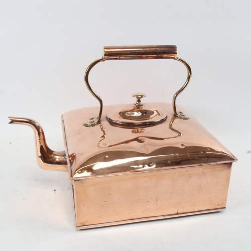 square copper kettle