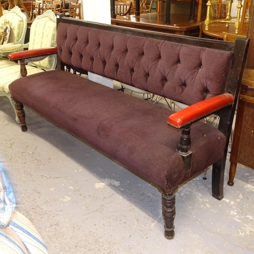 upholstered pub bench