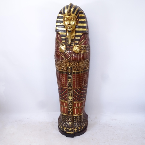 2003 - An Egyptian Revival sarcophagus cabinet, in the form of King Tutankhamun, H195cm