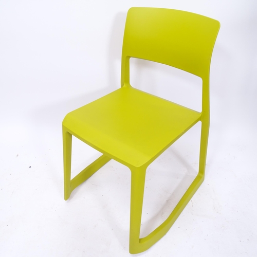 2035 - Barber Osgerby for Vitra, a yellow Tipton chair, with maker's labels and moulded maker's marks