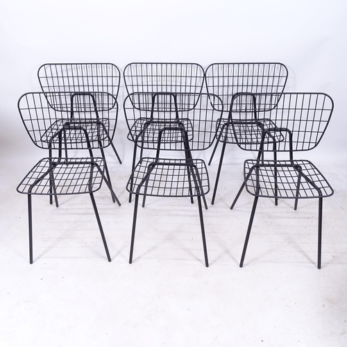 2172 - A set of 6 contemporary designer WM String chairs, by Menu, with maker's marks