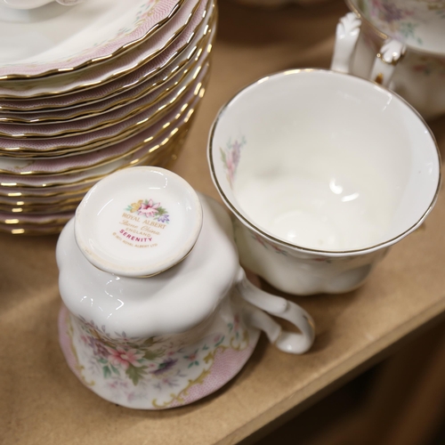 856 - A large quantity of Royal Albert Serenity pattern china, including tea set, dinner service etc