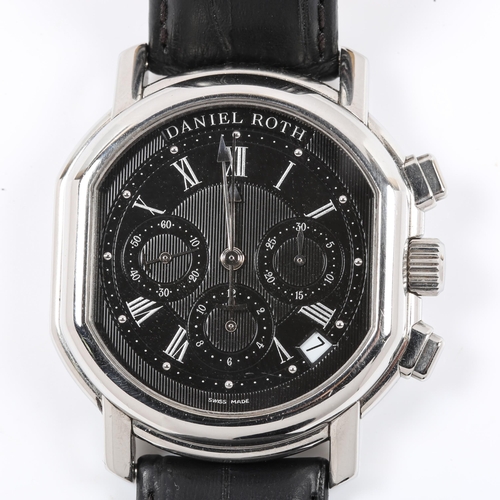 1 - DANIEL ROTH - a stainless steel Masters automatic chronograph wristwatch, ref. 247.X.10, circa 2000s... 