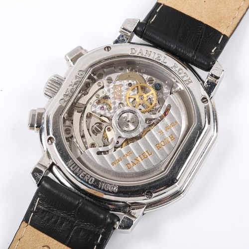 1 - DANIEL ROTH - a stainless steel Masters automatic chronograph wristwatch, ref. 247.X.10, circa 2000s... 