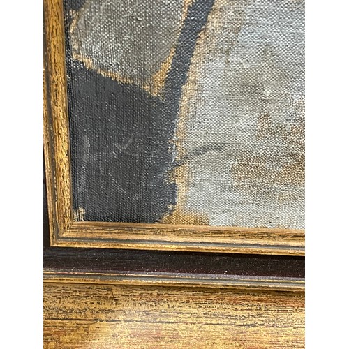 1698 - Oil on canvas, bar room scene, unsigned, 41cm x 52cm, framed