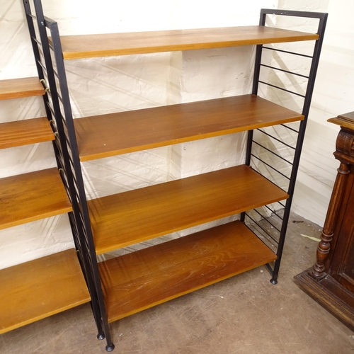 A Staples Ladderax midcentury shelving unit, with 4 shelves... Barnebys