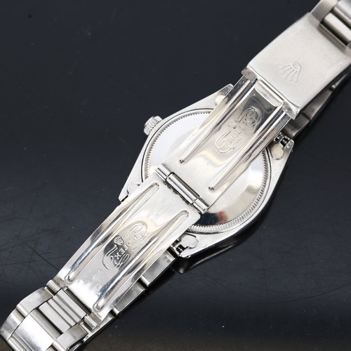 5 - TIFFANY & CO FOR ROLEX - a rare stainless steel Oyster Perpetual automatic bracelet watch, ref. 1002... 