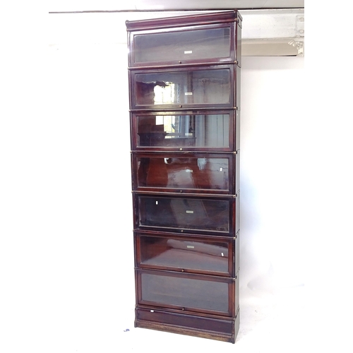 2018 - A 7-shelf Globe-Wernicke bookcase, W87cm, H252cm, D25cm (with labels) (WITH THE OPTION TO PURCHASE T... 