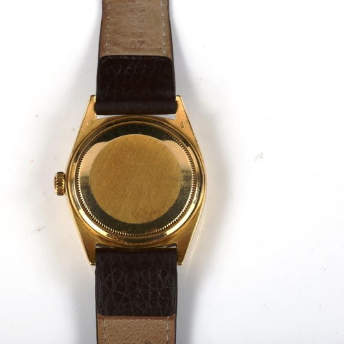 20 - ROLEX - an 18ct gold Oyster perpetual day-date automatic wristwatch, ref. 1803, circa 1966, silvered... 