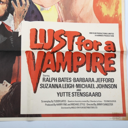 1003 - Lust For a Vampire (1971) British One Sheet film poster,  Hammer horror, 27 x 40