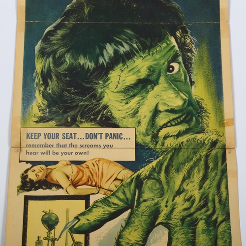 1008 - The Revenge of Franenstein (1958) American Insert film poster, Columbia Productions, 36 x 14