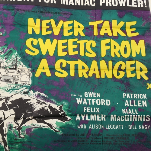 1014 - Never Take Sweets from a Stranger (1960) British Quad film poster, Hammer Films, 30 x 40