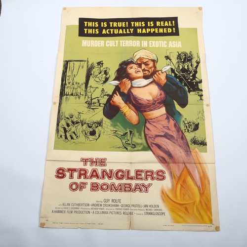 1015 - The Stranglers of Bombay (1960), American One Sheet film poster, Hammer Films, 41 x 27