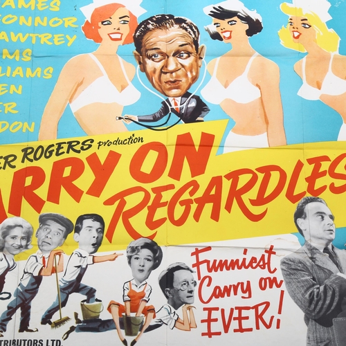 1018 - Carry On Regardless (1961) British Quad film poster, starring Sid James and Charles Hawtry, 30 x 40