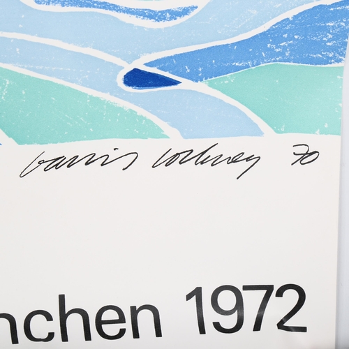 1607 - 1972 Munich Olympics posters -Olympische Spiele München, by DAVID HOCKNEY,  115 x 64 cm, published b... 