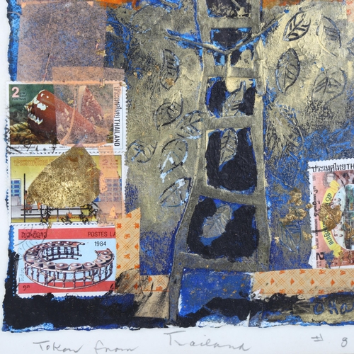 2012 - Pat O'Hara (born 1936), mixed media on paper, Taken From Thailand, inscribed in pencil 1990, sheet s... 