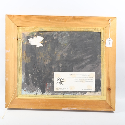 2014 - Isobel Burgess, oil on board, Rye Harbour, 35cm x 42cm, framed
