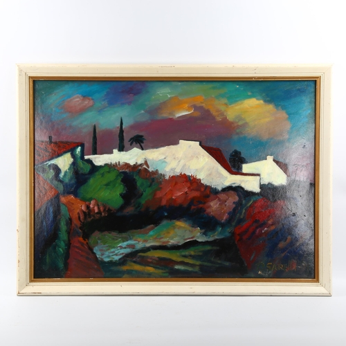 2015 - Paavo Sarelli (Finnish artist), oil on board, landscape, signed, 48cm x 68cm, framed