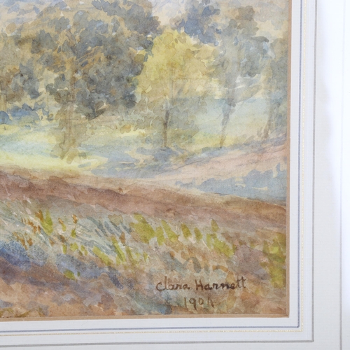 2037 - Clara Hannett, watercolour, landscape, 1994, 36cm x 50cm, framed